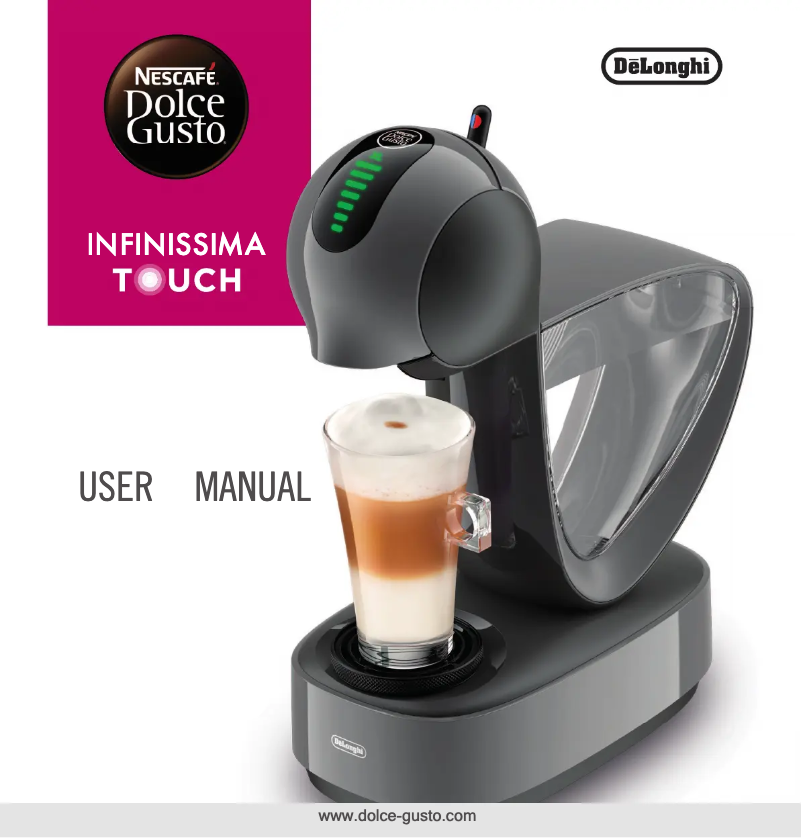 Page n°1 - Manuel utilisateur DeLonghi Nescafé Dolce Gusto Infinissima Touch EDG268