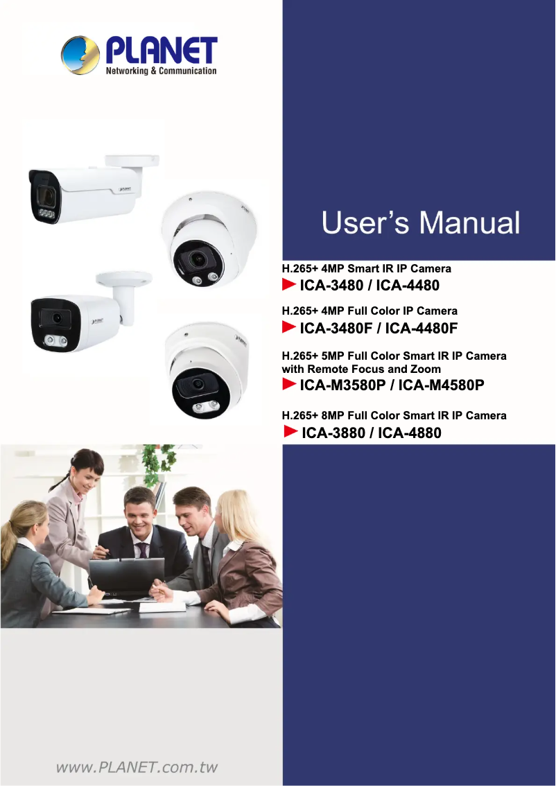Página 1 del manual Manual de usuario Planet ICA-M4580P
