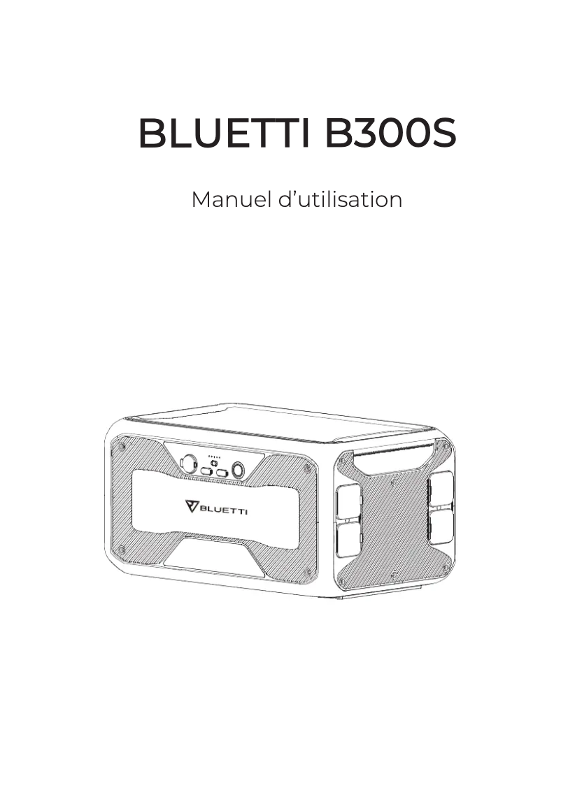 Page n°1 - Manuel utilisateur Bluetti B300S