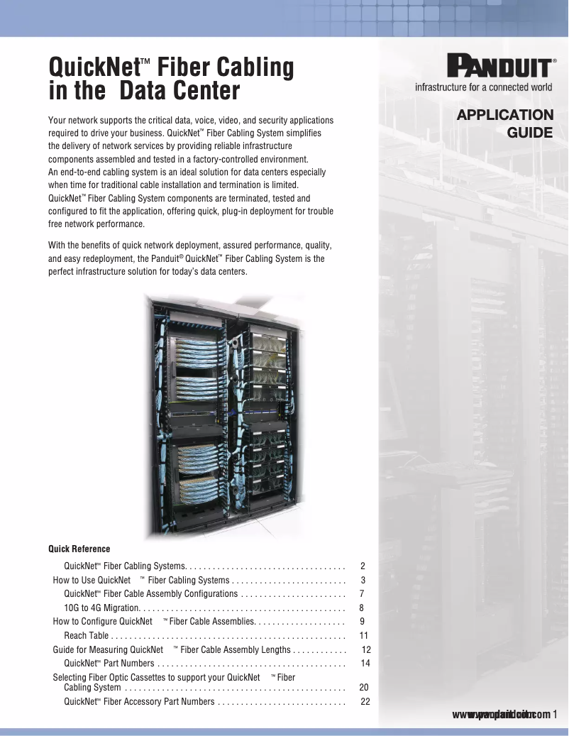 Página 1 del manual Manual de usuario Panduit MPO/L, 3M