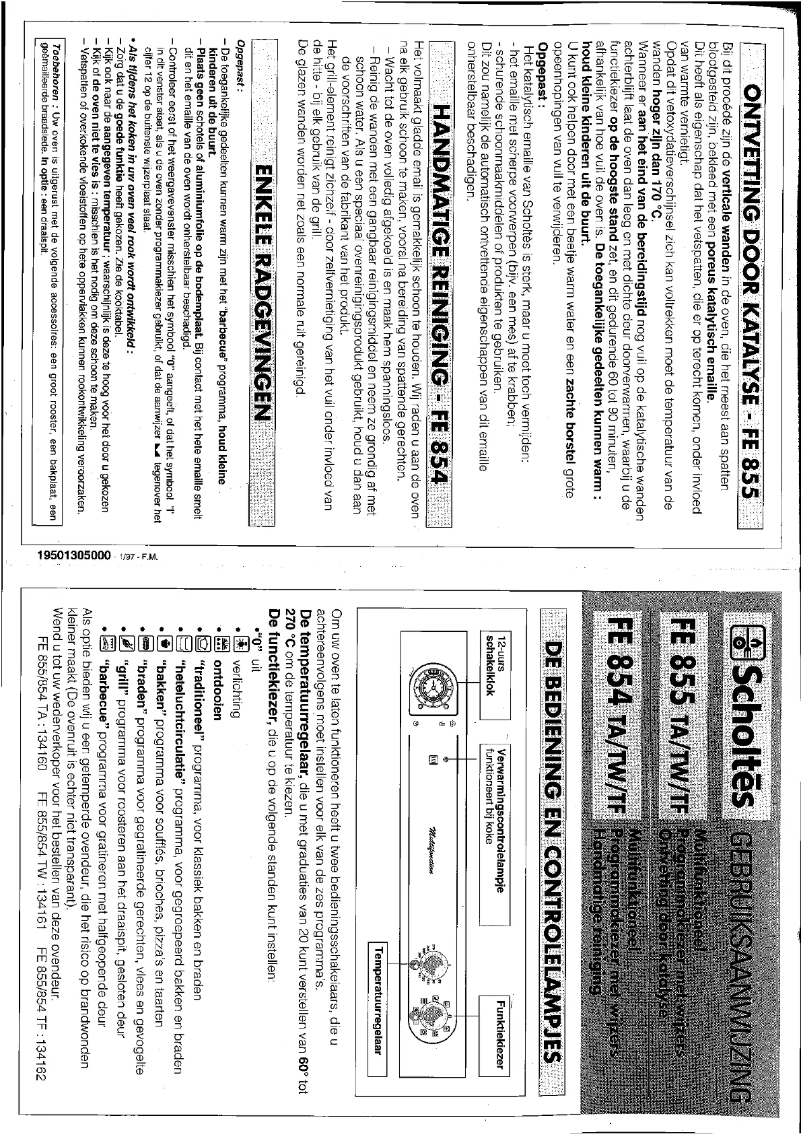 Image de la première page du manuel de l'appareil FE 855