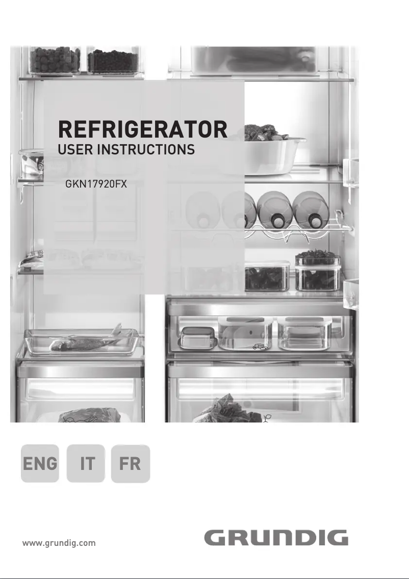 Page n°1 - Manuel utilisateur Grundig GKN 17920 FX