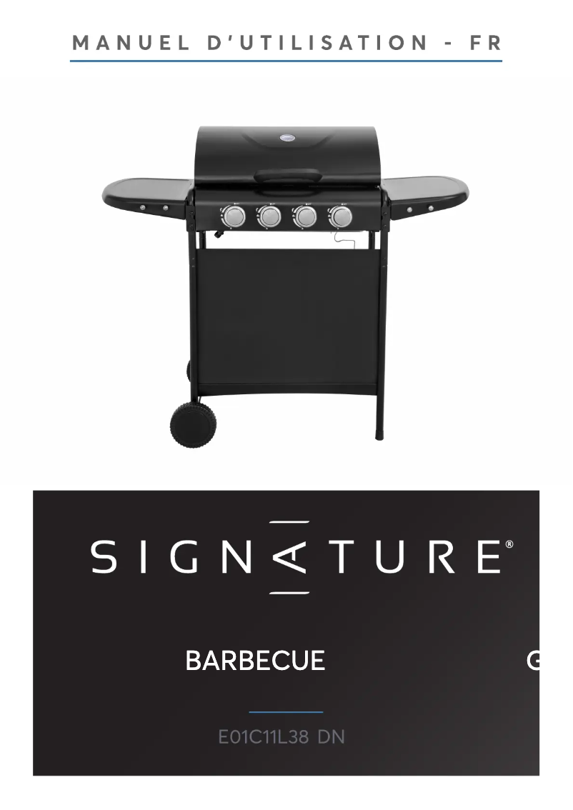 Page 1 de la notice Manuel utilisateur Signature E01C11L38