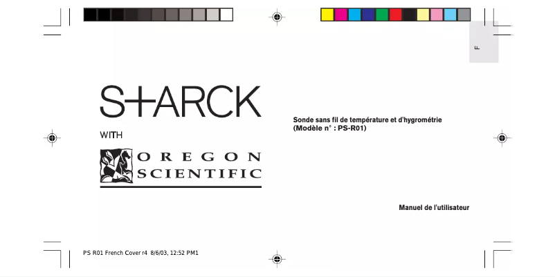 Image de la première page du manuel de l'appareil PSR01