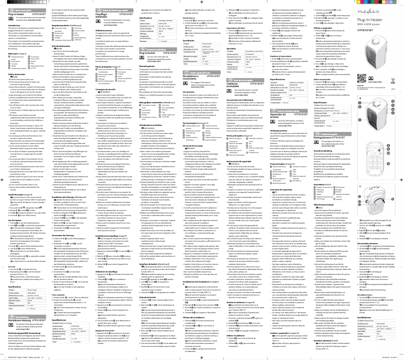 Image de la première page du manuel de l'appareil HTPN10FWT