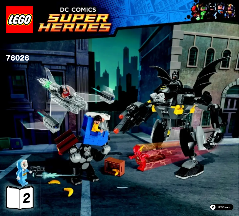 Page n°1 - Manuel utilisateur Lego DC Comics Super Heroes 76026