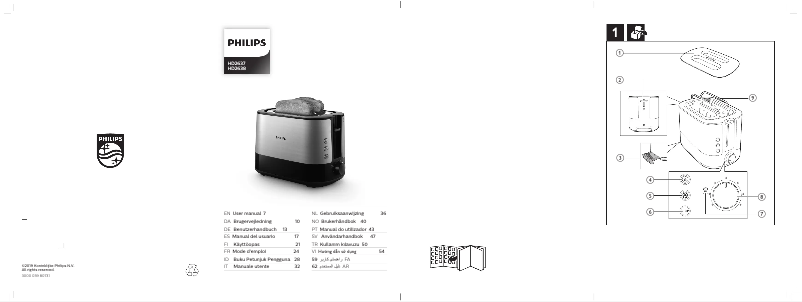 Page 1 de la notice Manuel utilisateur Philips Viva Collection HD2638