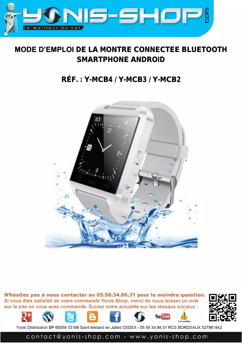 Page 1 de la notice Manuel utilisateur Yonis Y-MCB2