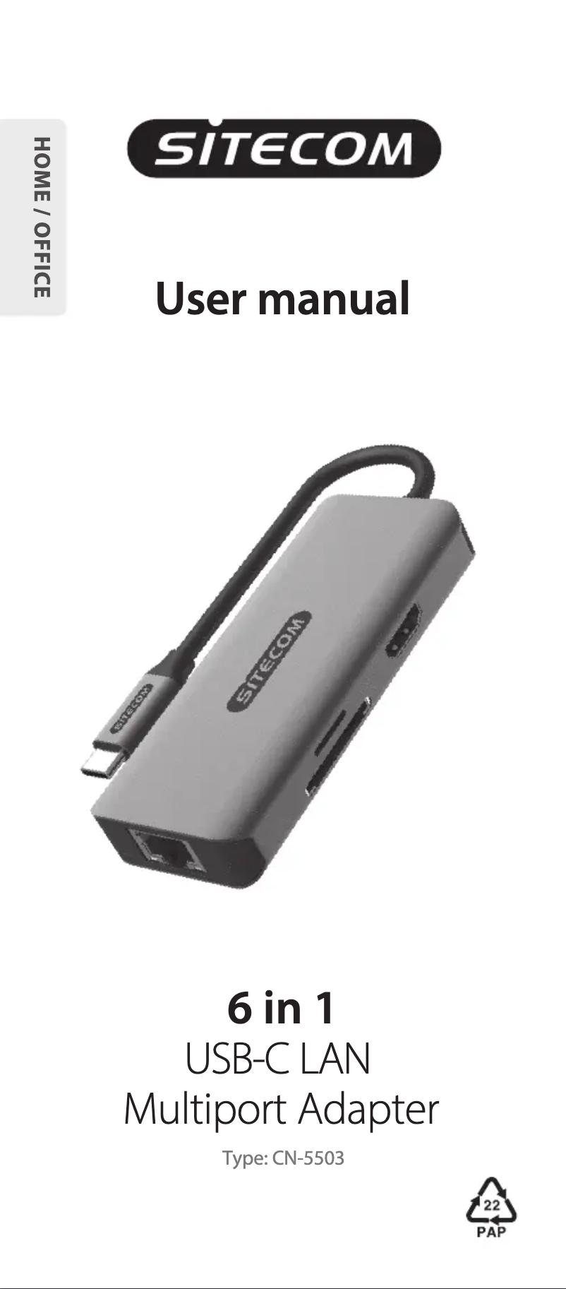 Page n°1 - Manuel utilisateur Sitecom CN-5503