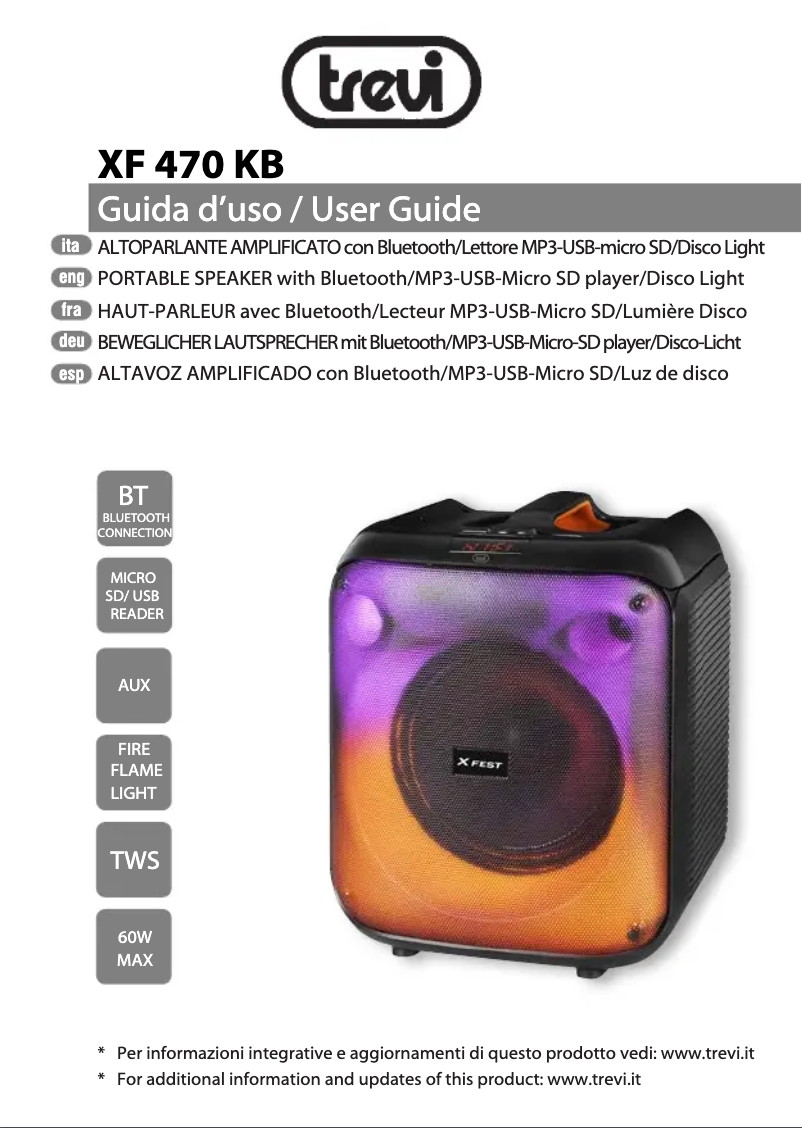 Image de la première page du manuel de l'appareil XF 150 KB