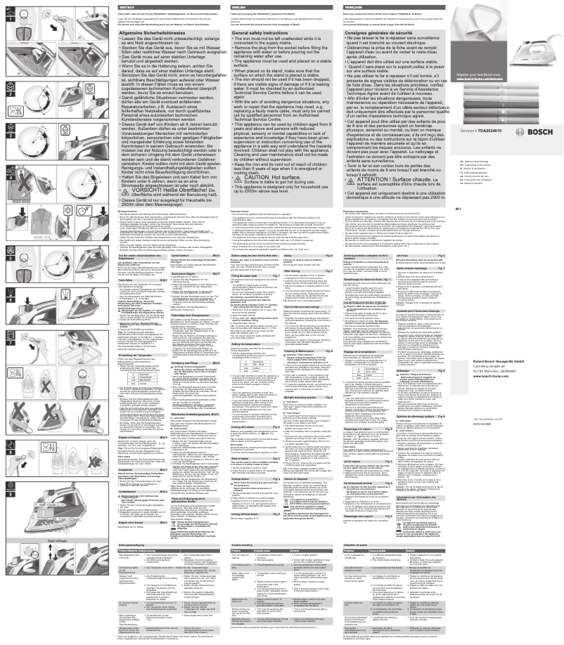 Page 1 de la notice Manuel utilisateur Bosch Sensixx'x DA20 TDA2024010