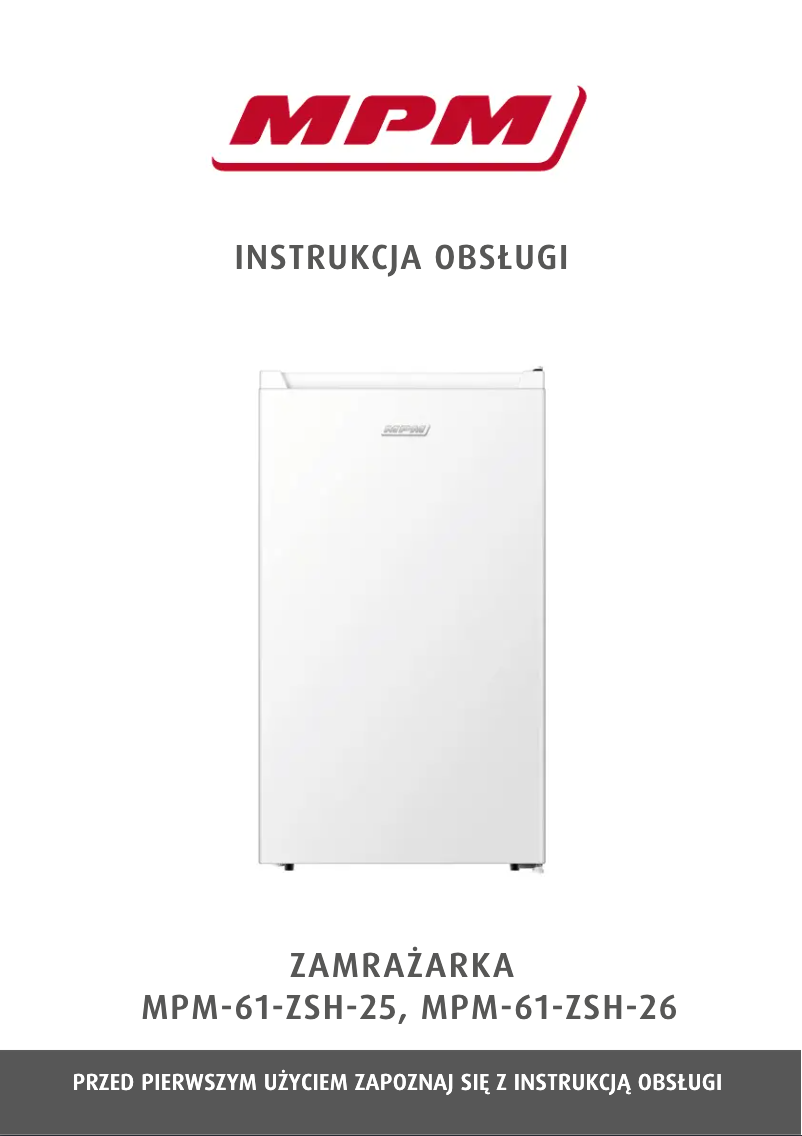 Page 1 de la notice Manuel utilisateur MPM MPM-61-ZSH-26