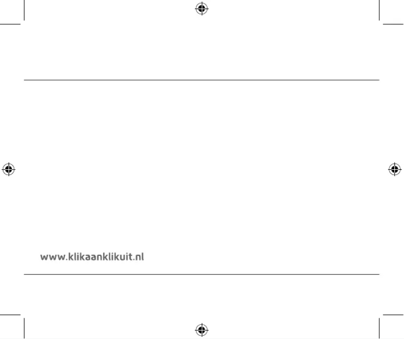 Page n°1 - Manuel utilisateur KlikaanKlikuit ACDB-7000A