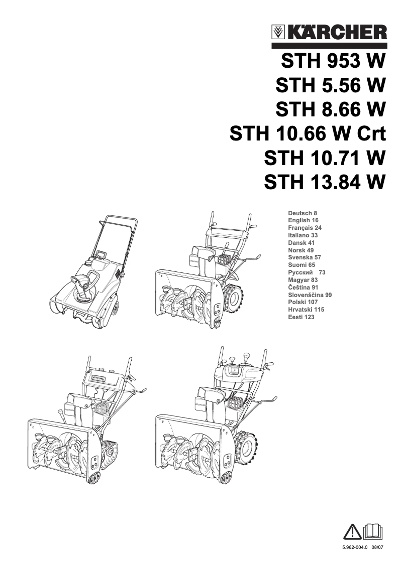 Página 1 del manual Manual de usuario Kärcher STH 10.71 W