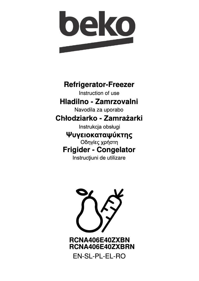 Image de la première page du manuel de l'appareil RCNA406E40ZXBRN