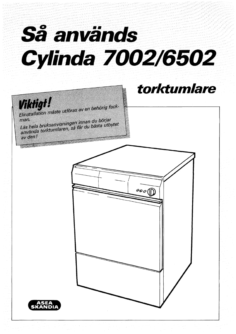 Page n°1 - Manuel utilisateur Cylinda 6502