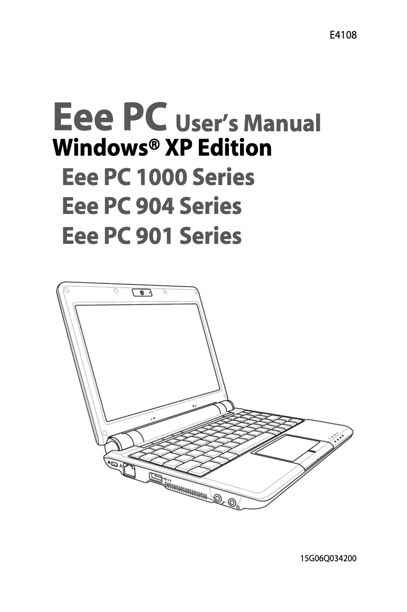 Page n°1 - Manuel utilisateur Asus Eee PC 1000HD