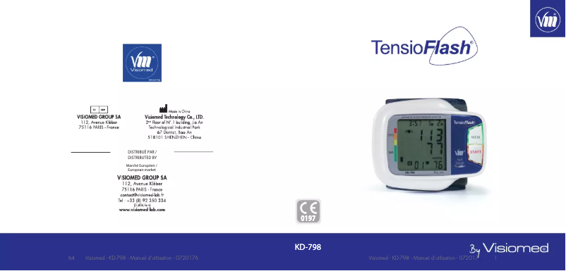 Página 1 del manual Manual de usuario TensioFlash KD-798