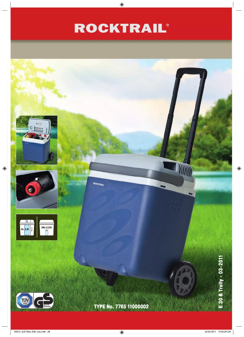 Page n°1 - Manuel utilisateur Rocktrail E 30 B