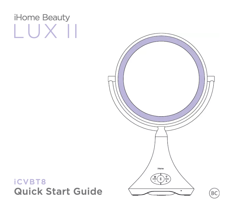 Page n°1 - Manuel utilisateur iHome LUX II iCVBT8