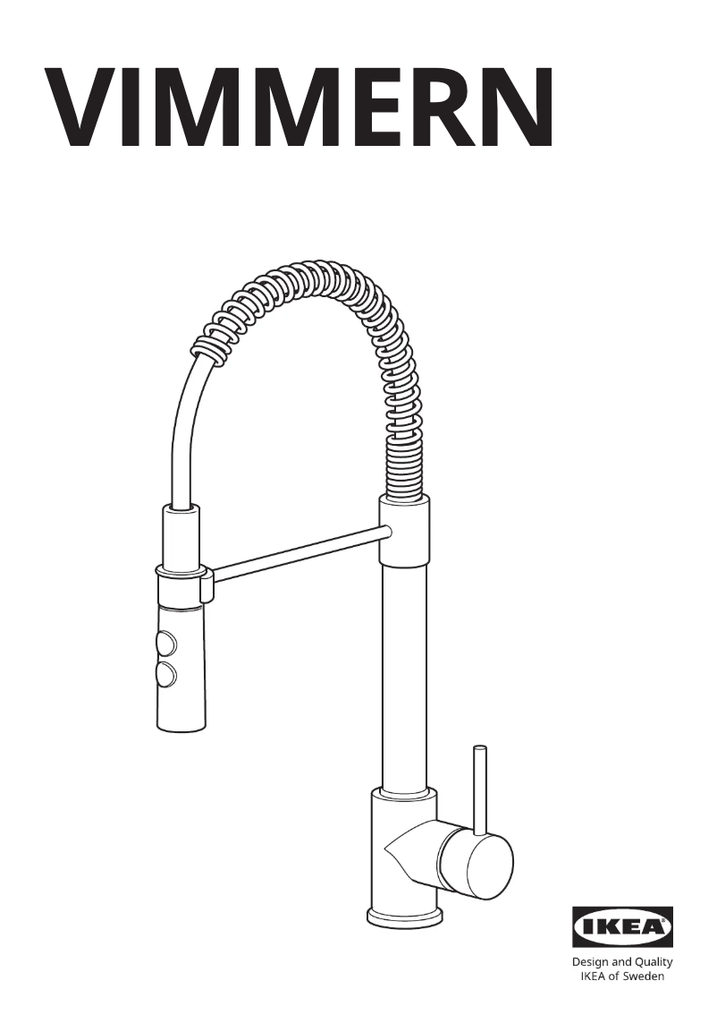 Page 1 de la notice Manuel utilisateur Ikea VIMMERN 805.199.51