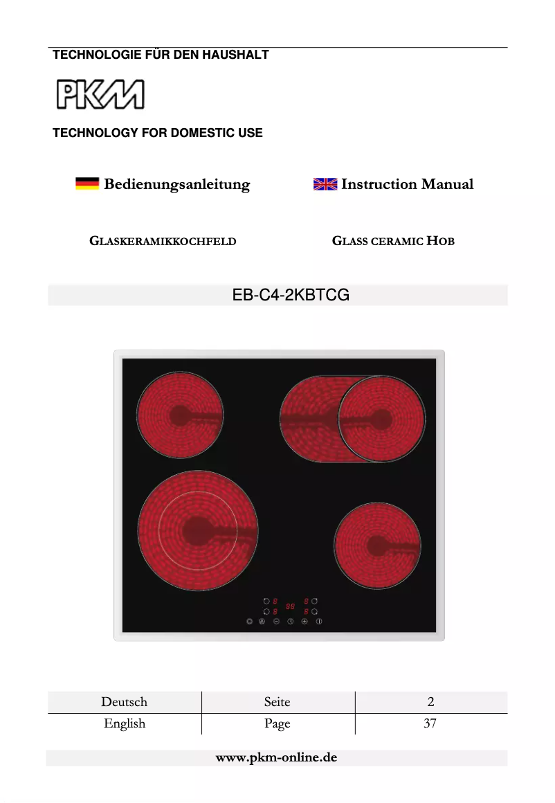 Page 1 de la notice Manuel utilisateur PKM EB-C4-2KBTCG