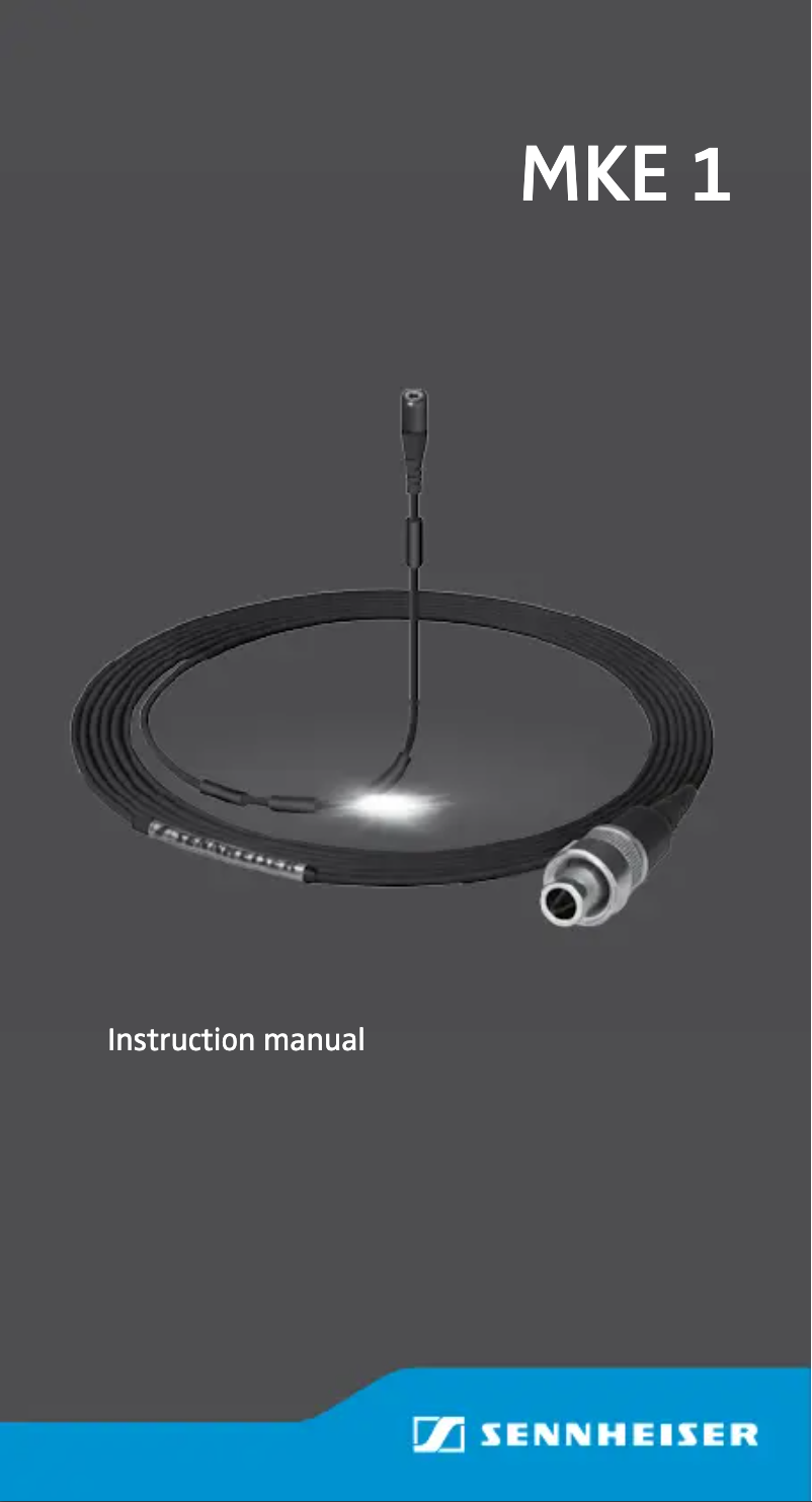 Page n°1 - Manuel utilisateur Sennheiser MKE 1-5-1