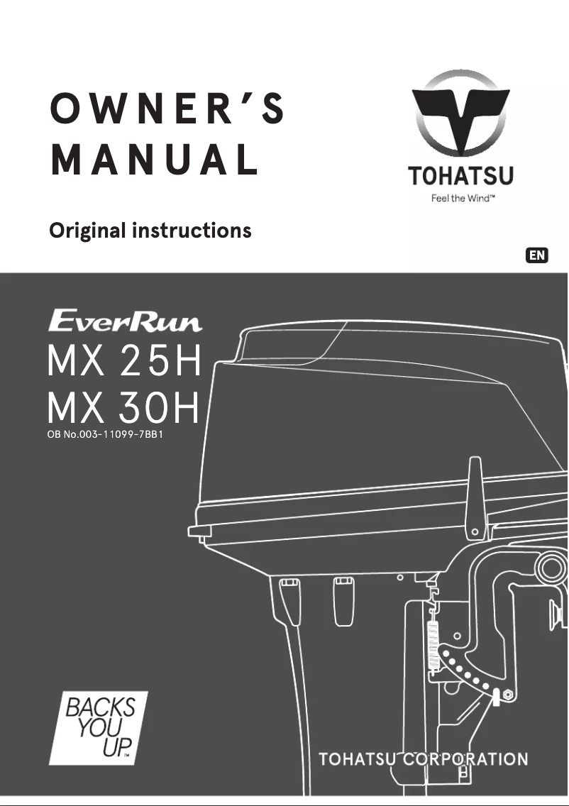 Page n°1 - Manuel utilisateur Tohatsu MX30H