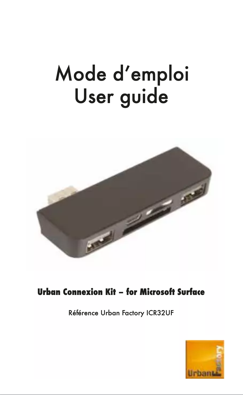 Image de la première page du manuel de l'appareil ICR32UF