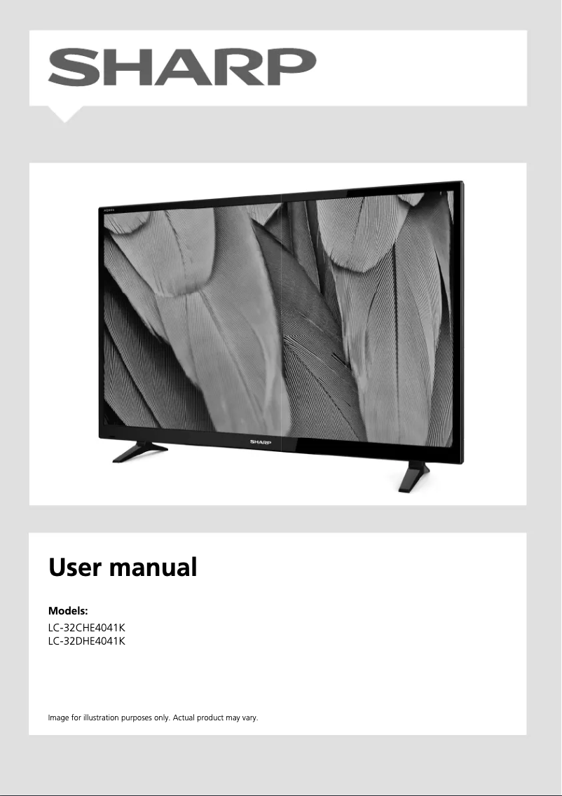 Page 1 de la notice Manuel utilisateur Sharp LC-32CHE4041K