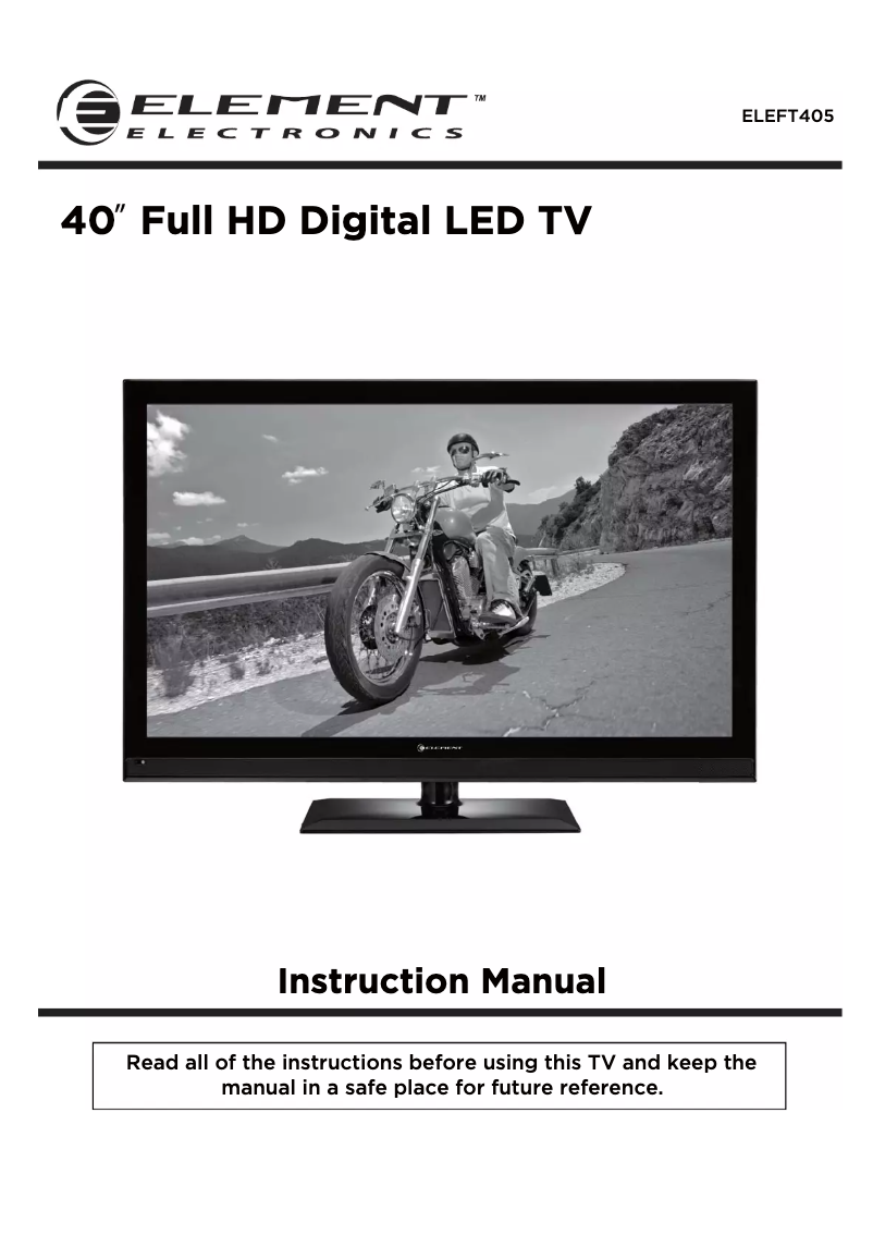 Image de la première page du manuel de l'appareil ELEFT405