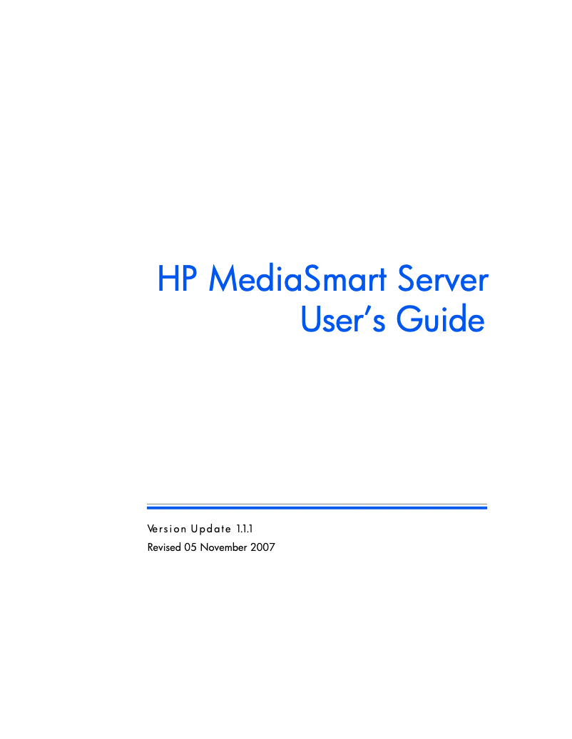 Image de la première page du manuel de l'appareil MediaSmart EX470