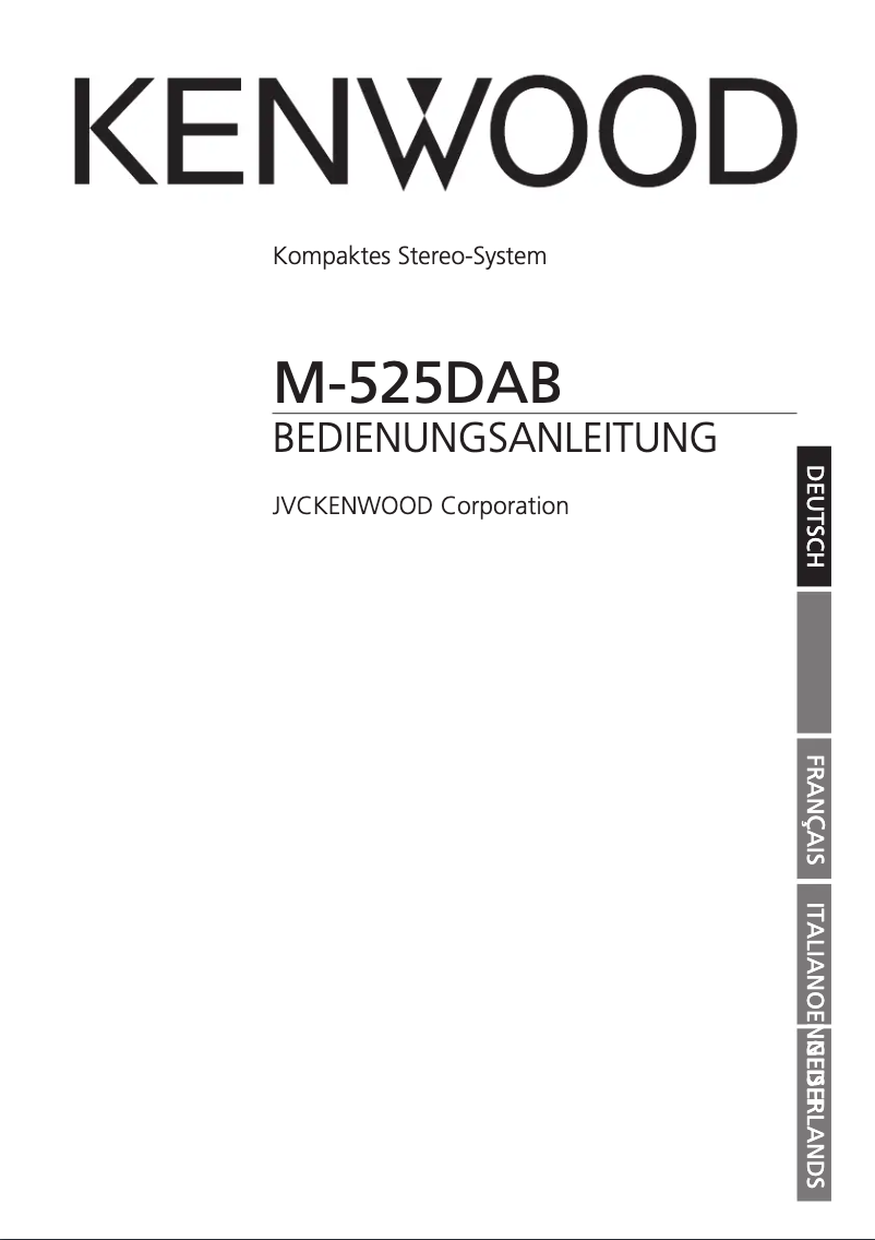 Image de la première page du manuel de l'appareil M-525DAB