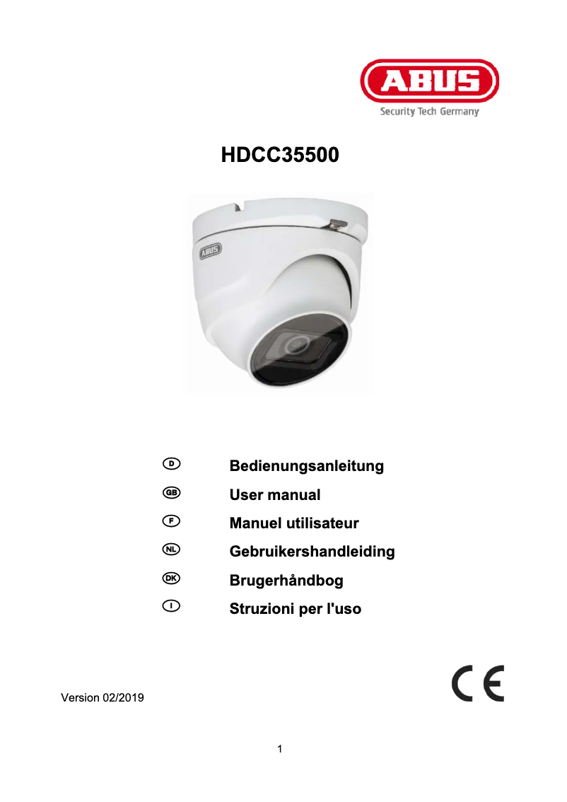 Page n°1 - Mode d'emploi Abus HDCC35500