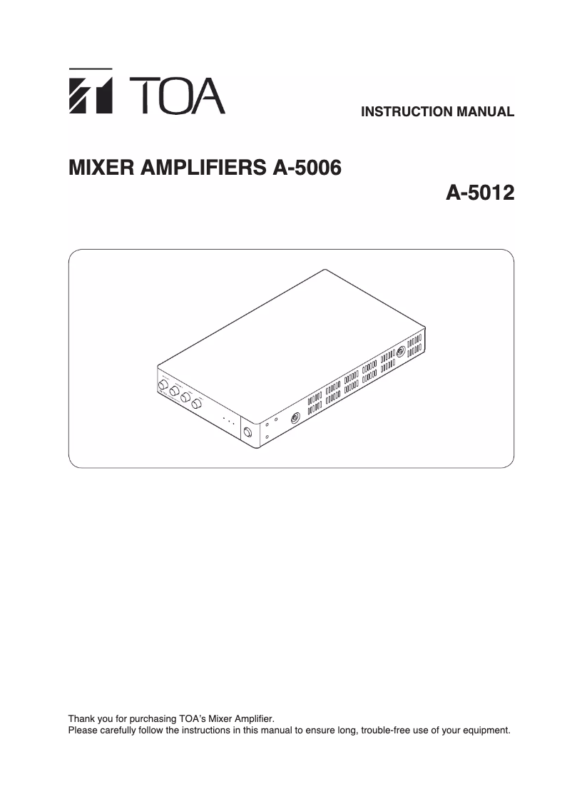 Imagen de la primera página del manual del dispositivo A-5006