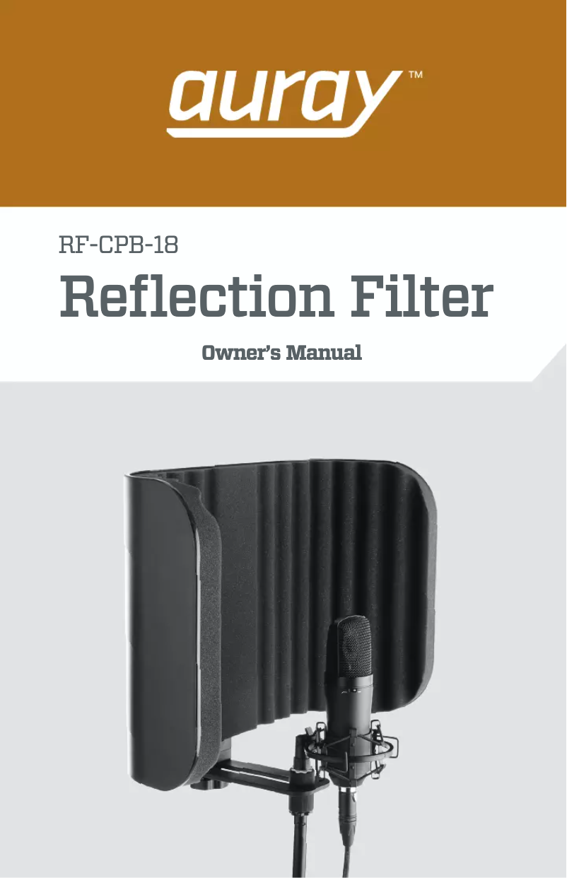 Page 1 de la notice Manuel utilisateur Auray RF-CPB-18