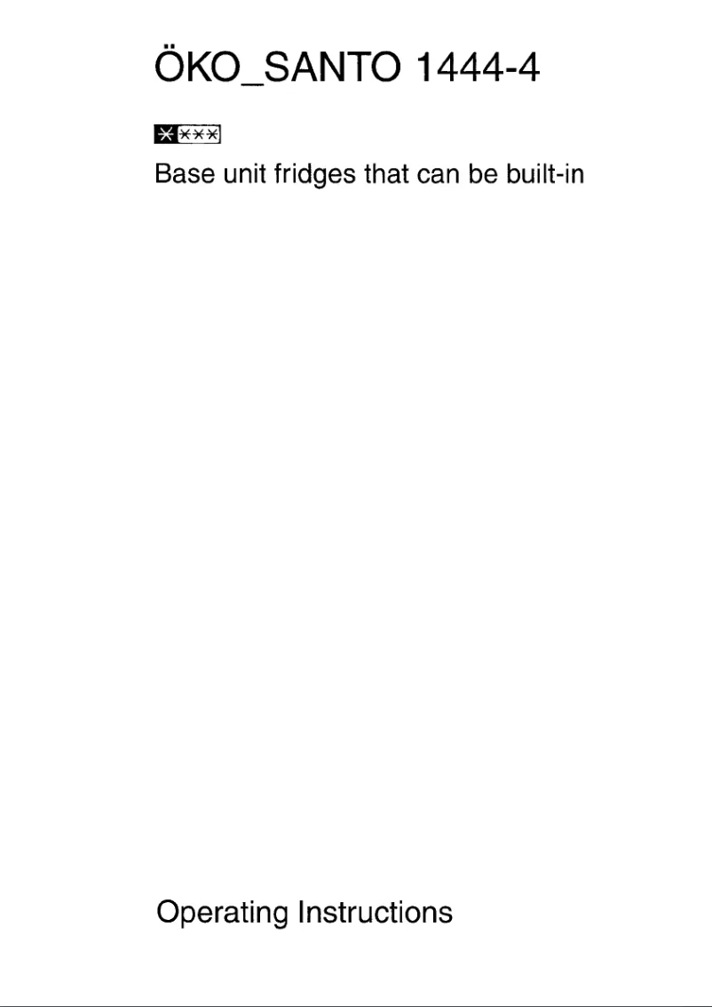 Página 1 del manual Manual de usuario AEG Santo 1444-4 iU