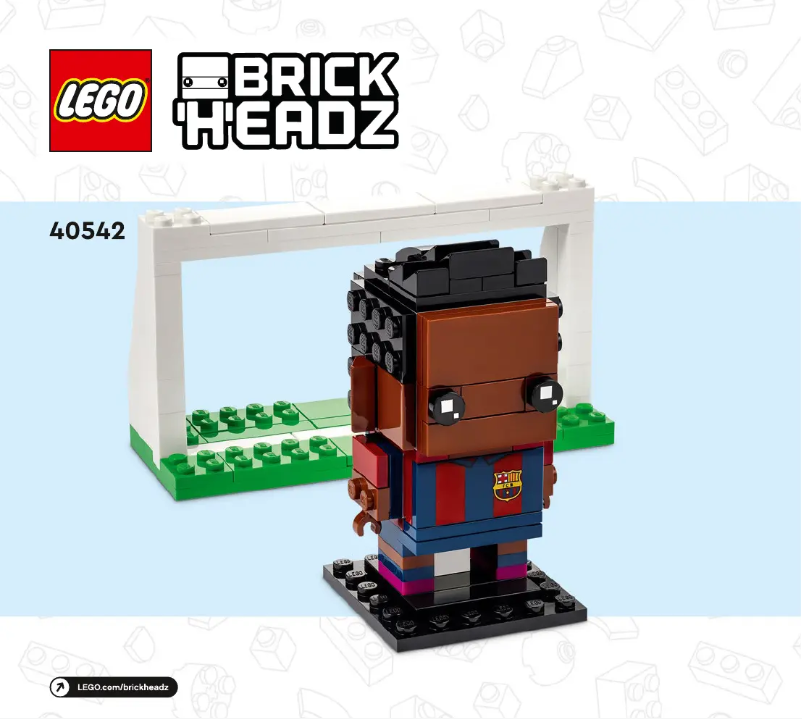 Page 1 de la notice Manuel utilisateur Lego Brickheadz 40542