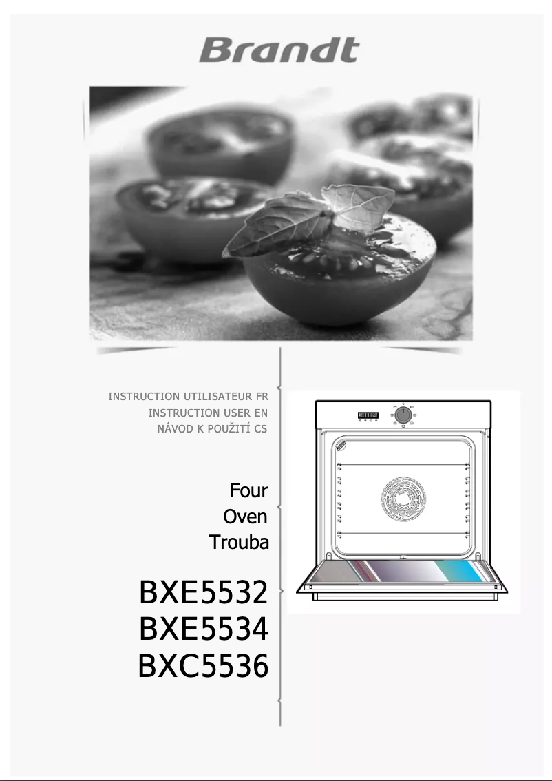 Page n°1 - Manuel utilisateur Brandt BXE5532B