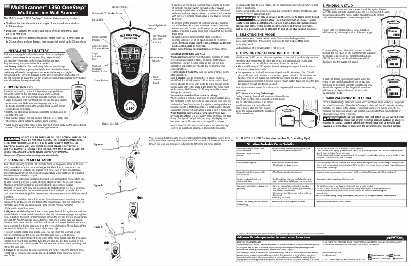 Page 1 de la notice Manuel utilisateur Zircon L350 OneStep