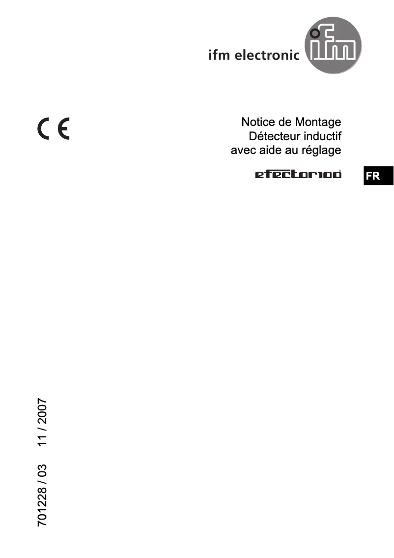 Page 1 de la notice Manuel utilisateur IFM II5829