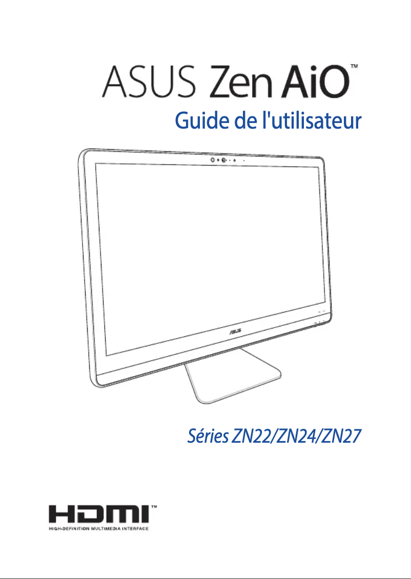 Page 1 de la notice Manuel utilisateur Asus Zen AiO ZN270