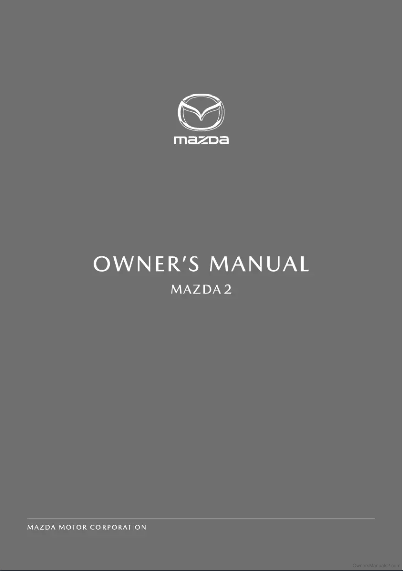 Page 1 de la notice Manuel utilisateur Mazda 2 (2023)