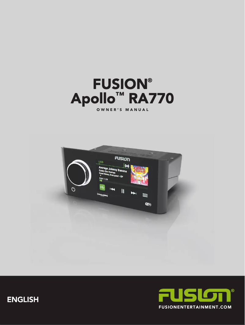 Image de la première page du manuel de l'appareil MS-RA770