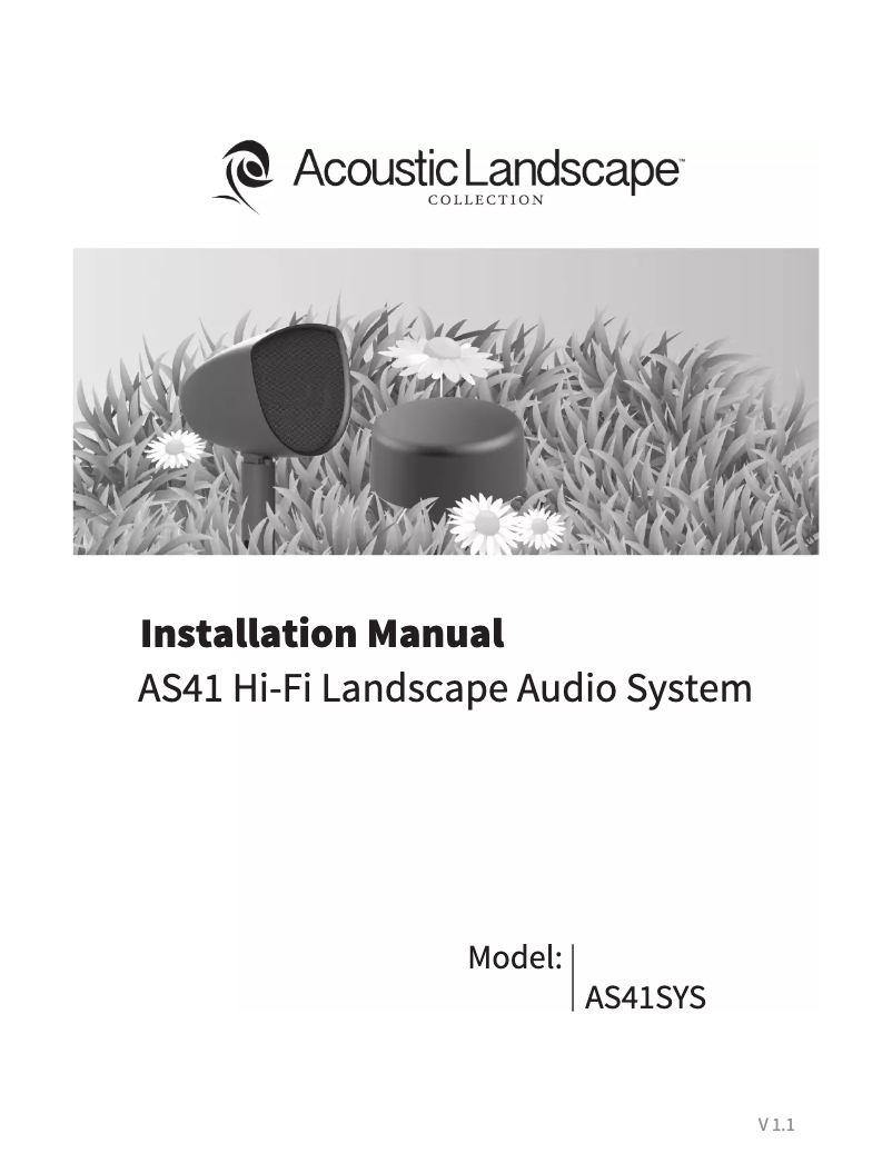 Página 1 del manual Manual de usuario Acoustic Landscape AS4