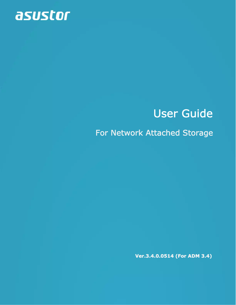 Page n°1 - Manuel utilisateur Asustor AS6204RD