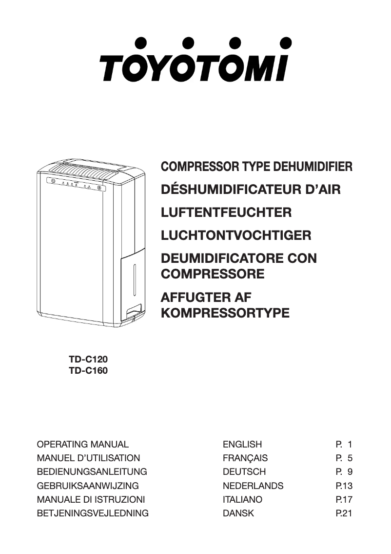 Image de la première page du manuel de l'appareil TD-C120