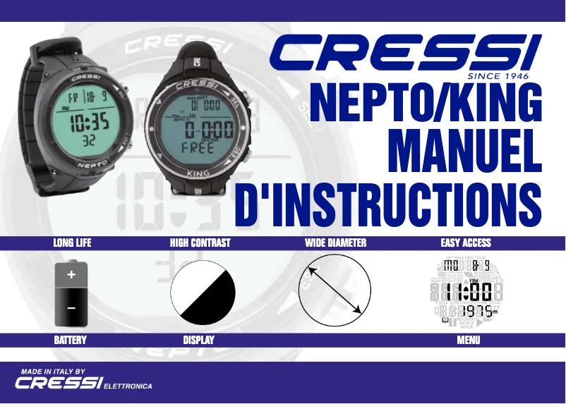 Page n°1 - Manuel utilisateur Cressi Nepto