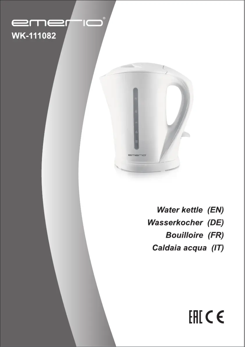 Page 1 de la notice Manuel utilisateur Emerio WK-111082