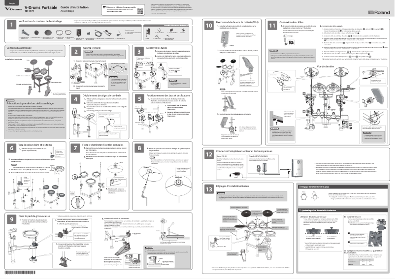Page n°1 - Guide d'installation Roland TD-1KPX